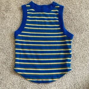 Blue ribbed tank top from target. Never worn. No tags.